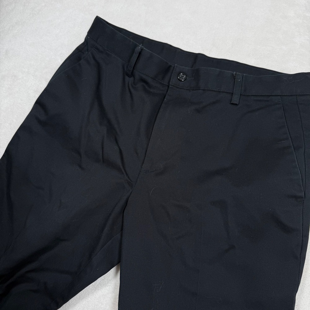 Dockers Mens Black Stretch Waistband Straight Fit Pants‎ W34 L32 Cotton